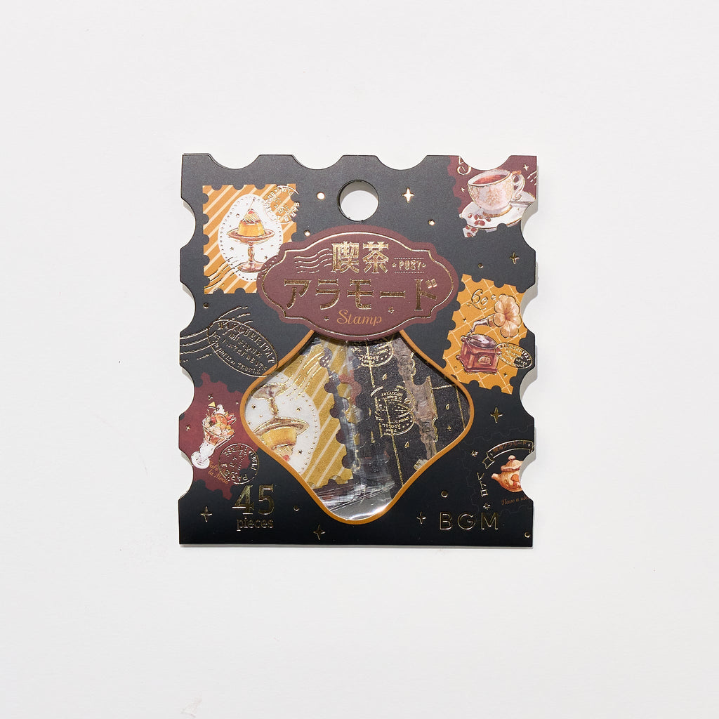 BGM Foil Stamping "Kissa A La Mode: Stamp" Flake Stickers / BGM