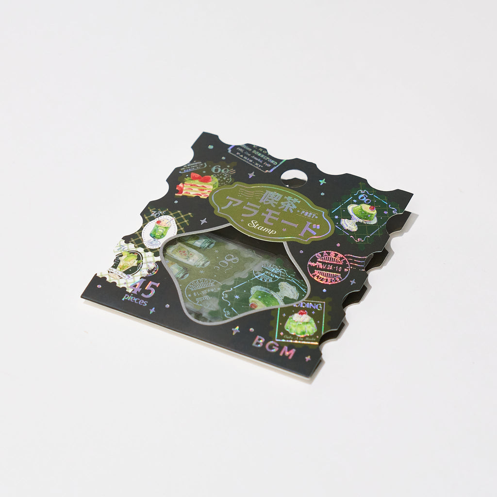BGM Foil Stamping "Kissa A La Mode: Stamp" Flake Stickers / BGM