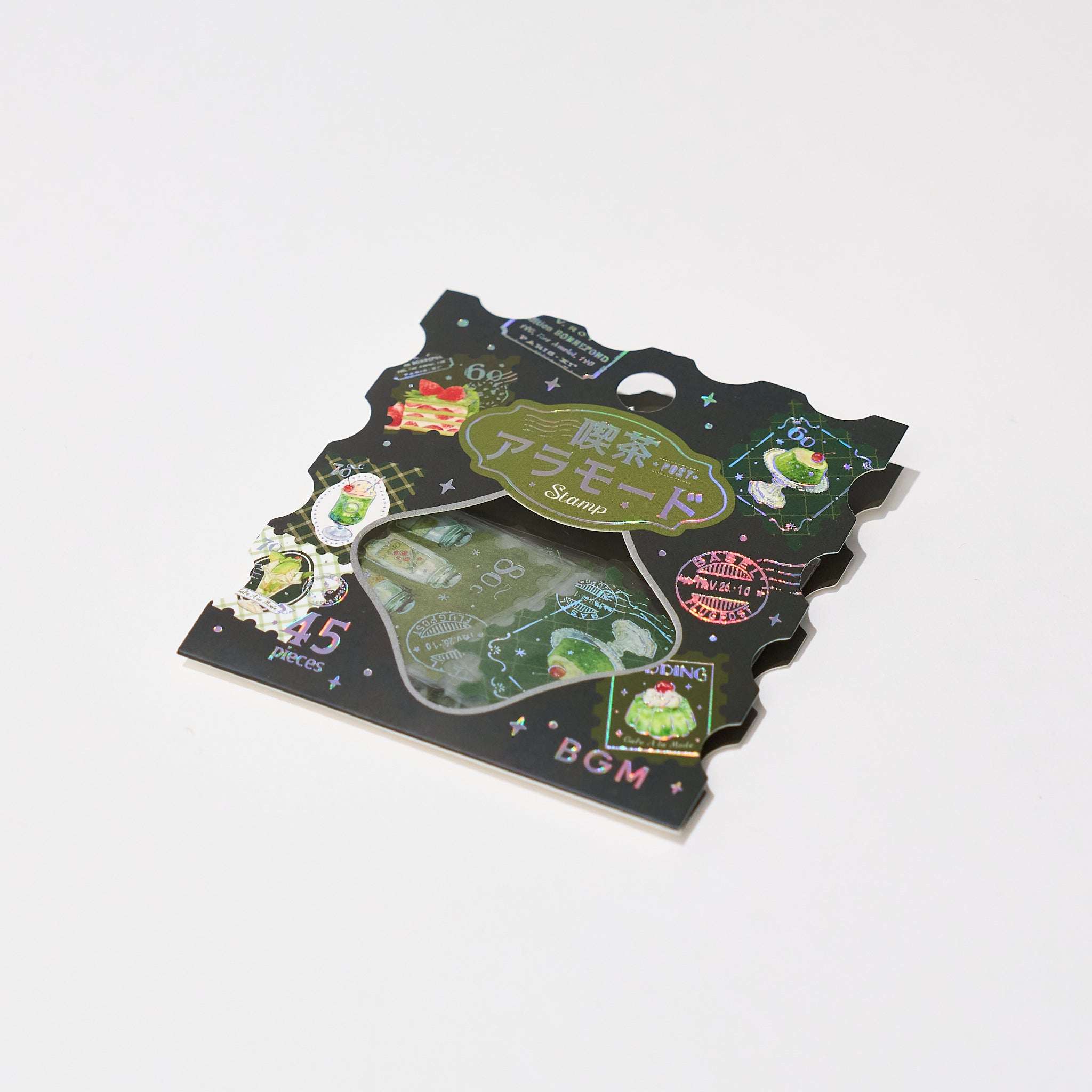 BGM Foil Stamping "Kissa A La Mode: Stamp" Flake Stickers / BGM