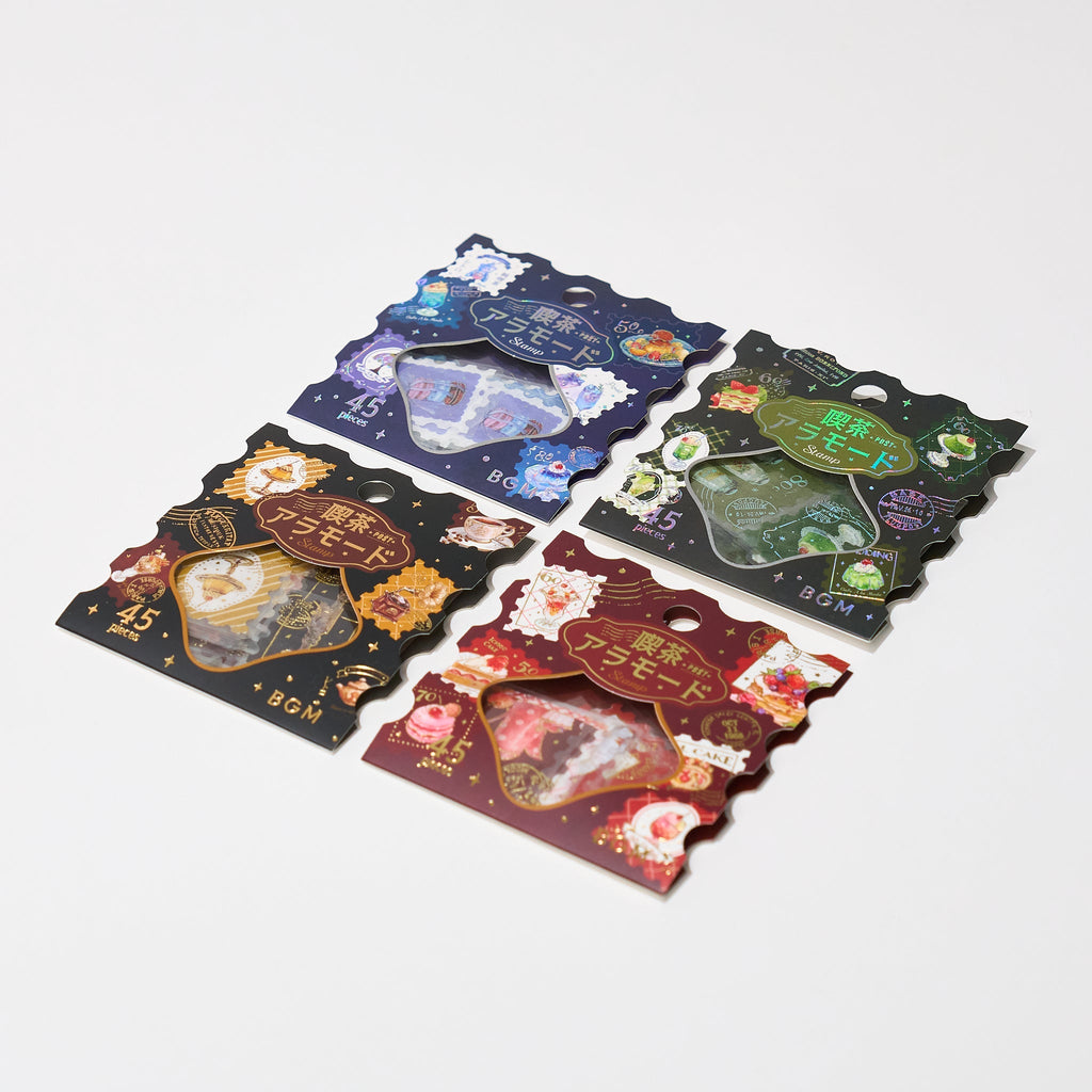 BGM Foil Stamping "Kissa A La Mode: Stamp" Flake Stickers / BGM