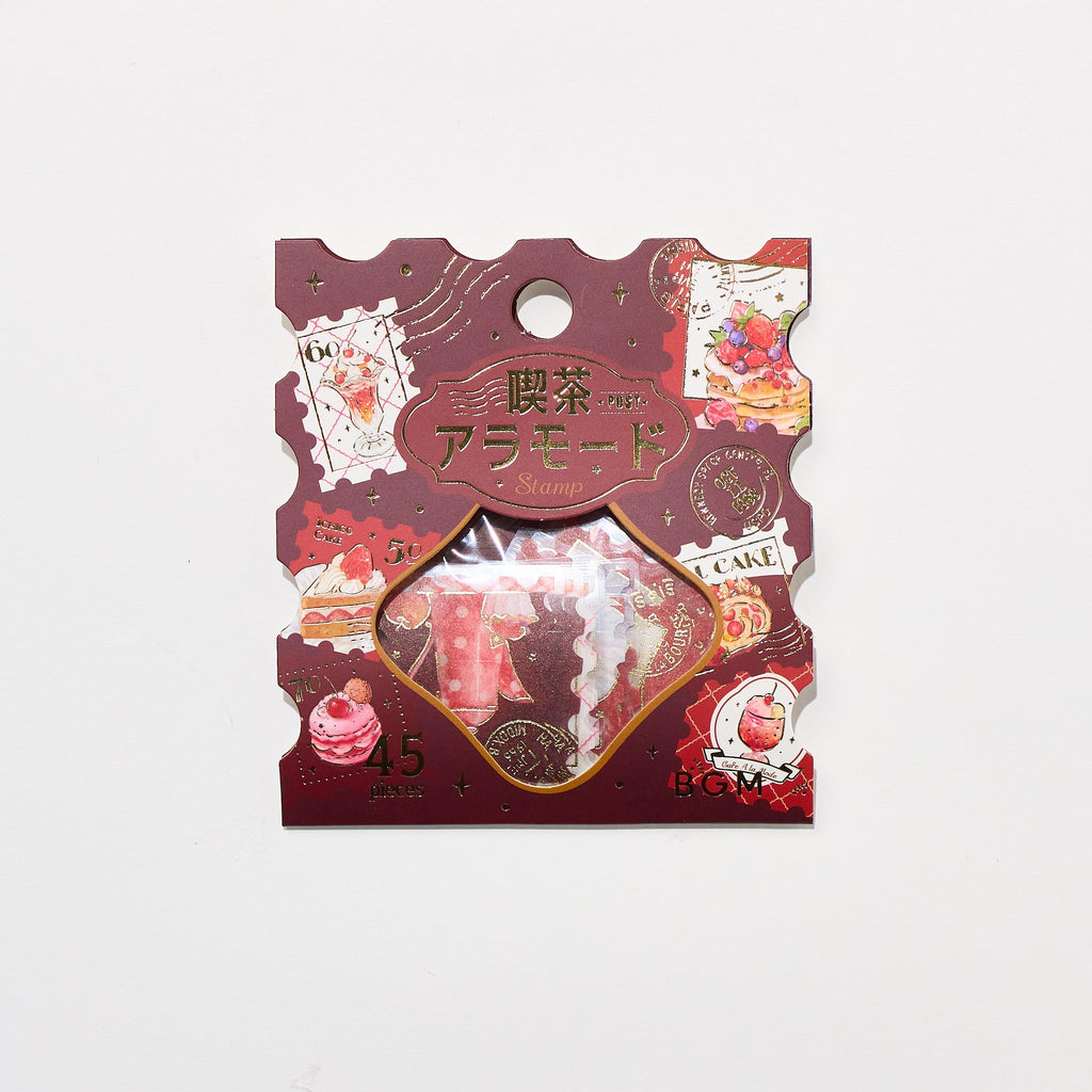 BGM Foil Stamping "Kissa A La Mode: Stamp" Flake Stickers / BGM