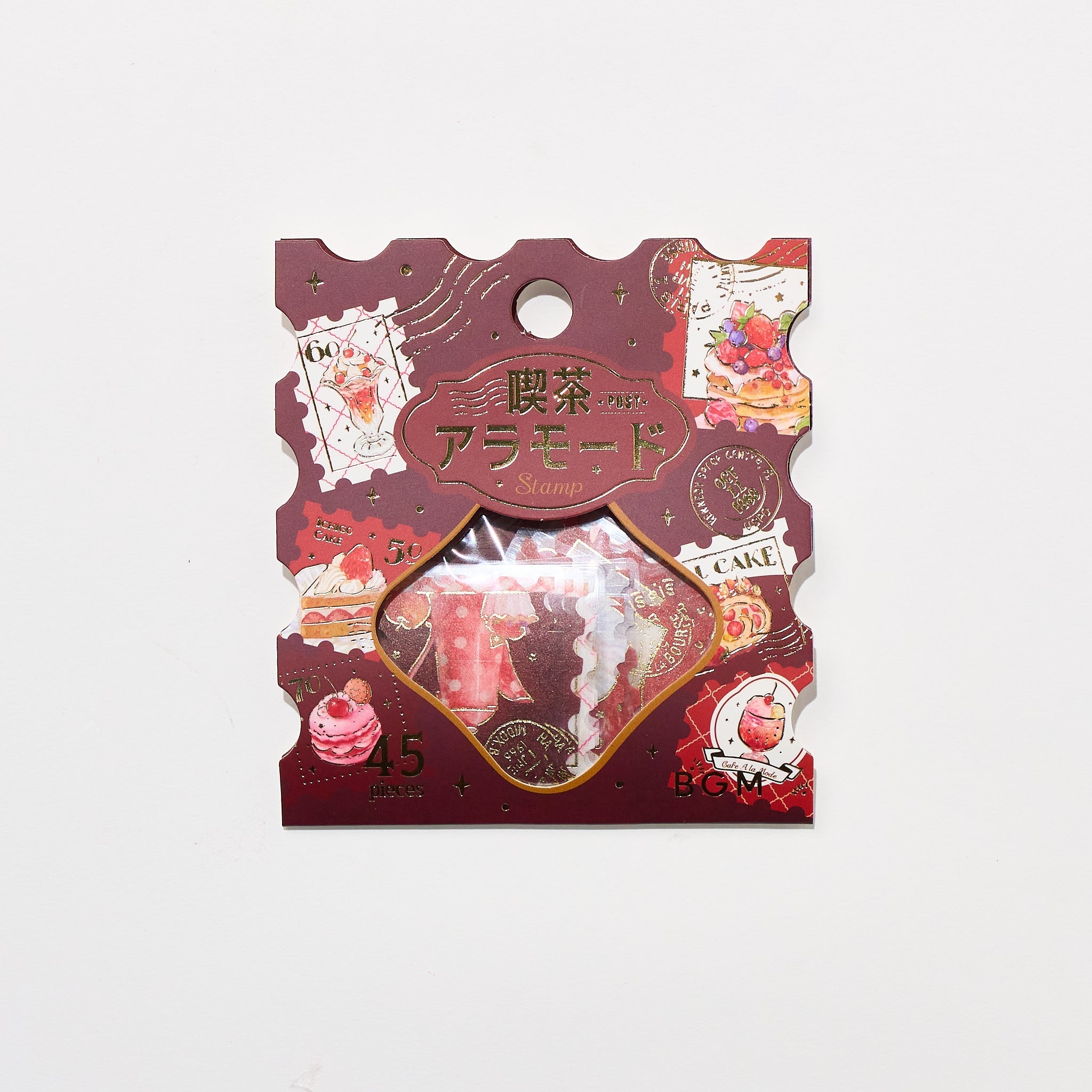 BGM Foil Stamping "Kissa A La Mode: Stamp" Flake Stickers / BGM