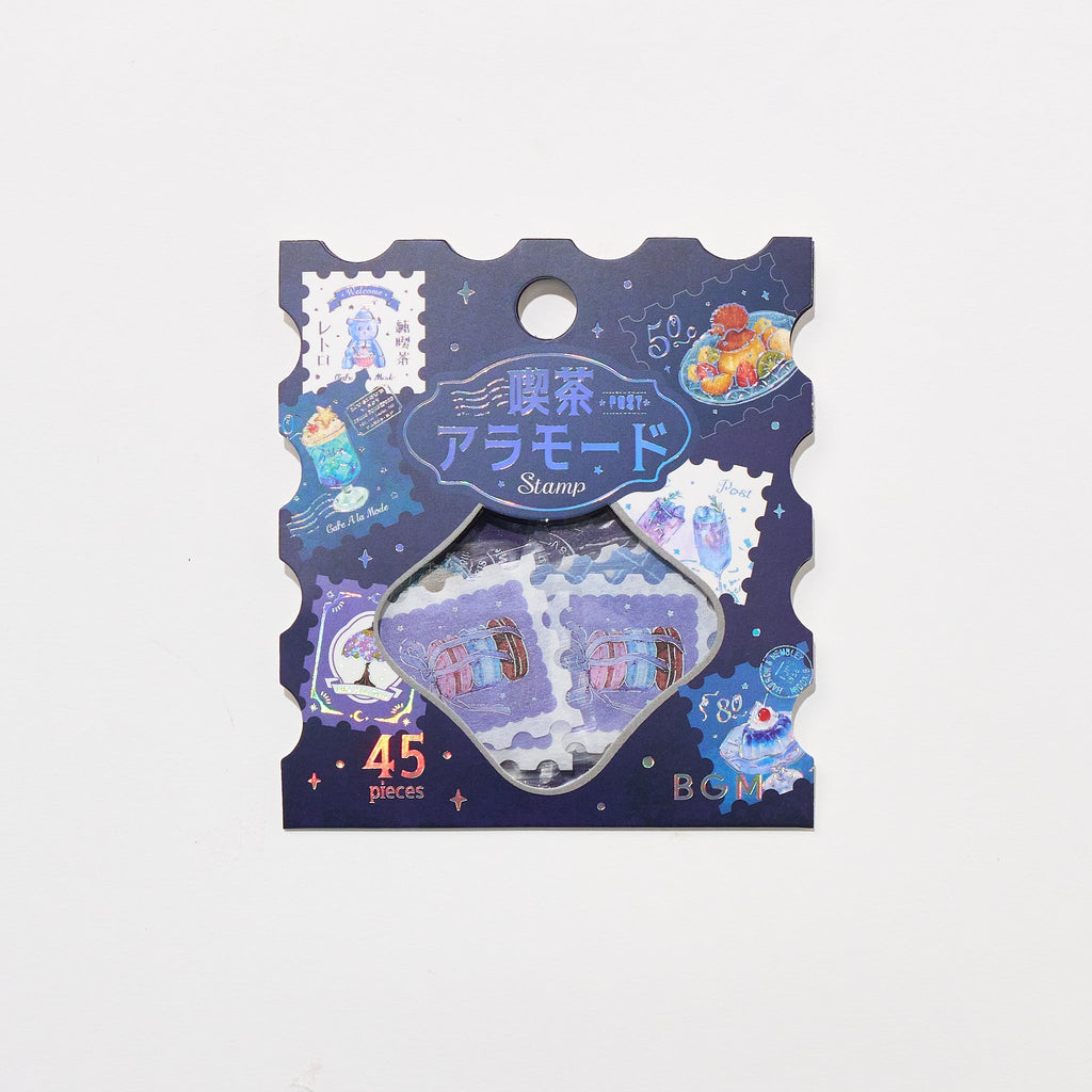BGM Foil Stamping "Kissa A La Mode: Stamp" Flake Stickers / BGM