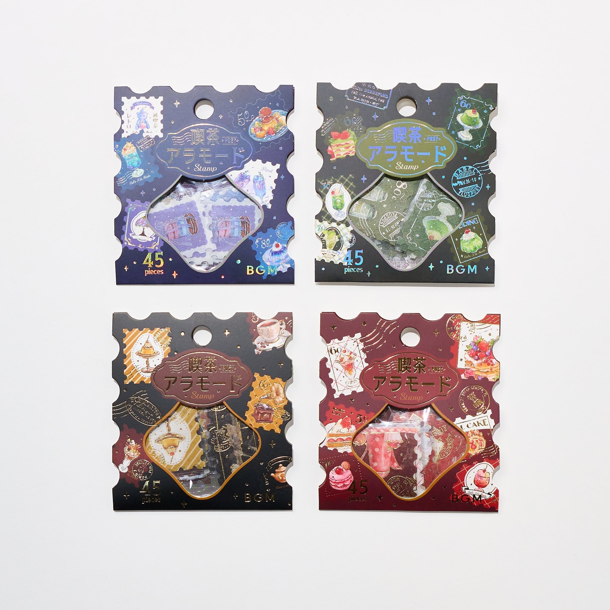 BGM Foil Stamping "Kissa A La Mode: Stamp" Flake Stickers / BGM
