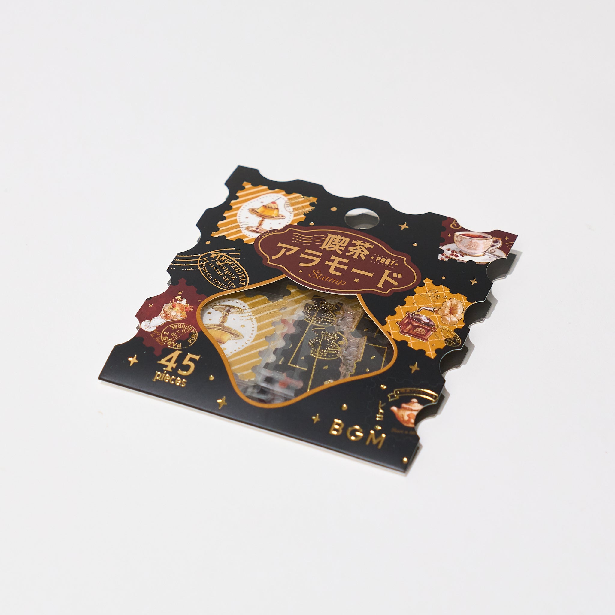 BGM Foil Stamping "Kissa A La Mode: Stamp" Flake Stickers / BGM