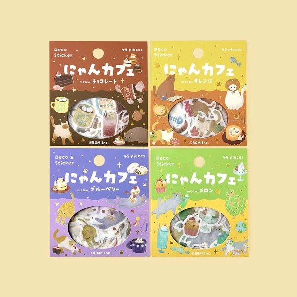 BGM Foil Stamping "Nyan Cafe" Stickers / BGM