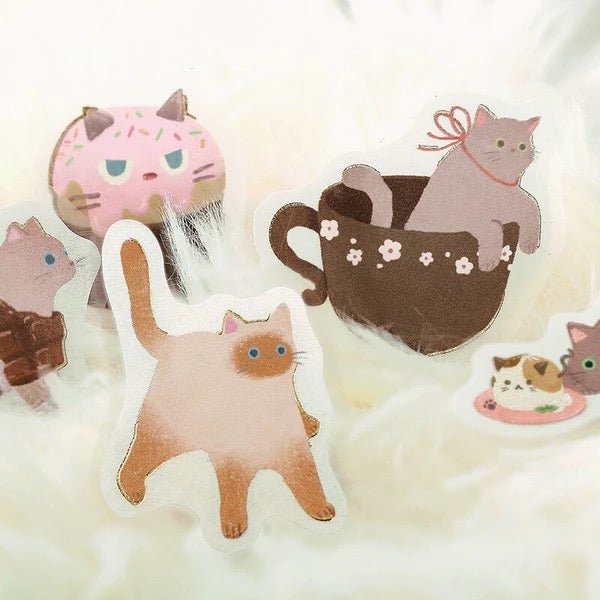 BGM Foil Stamping "Nyan Cafe" Stickers / BGM