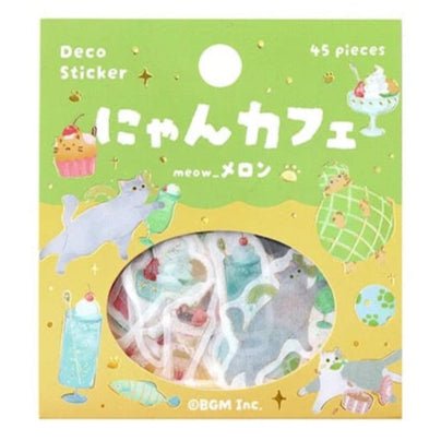 BGM Foil Stamping "Nyan Cafe" Stickers / BGM