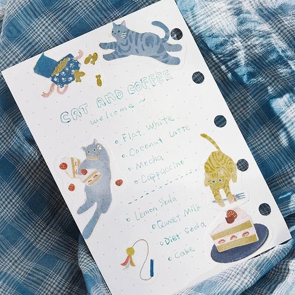BGM Foil Stamping "Nyan Cafe" Stickers / BGM