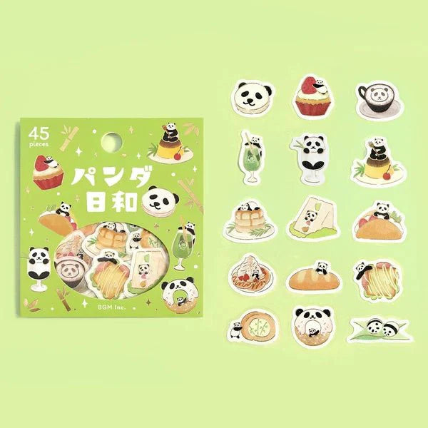 BGM Foil Stamping "Panda Biyori" Stickers / BGM