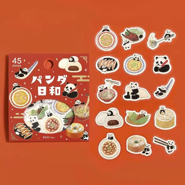 BGM Foil Stamping "Panda Biyori" Stickers / BGM