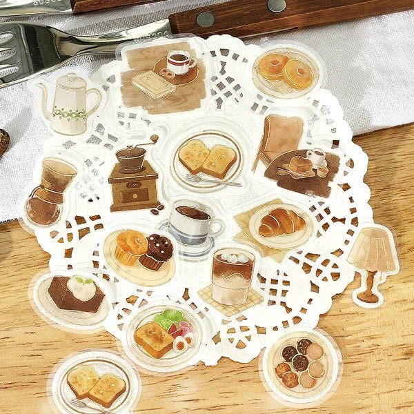 BGM Foil Stamping "Today's Cafe" Stickers / BGM