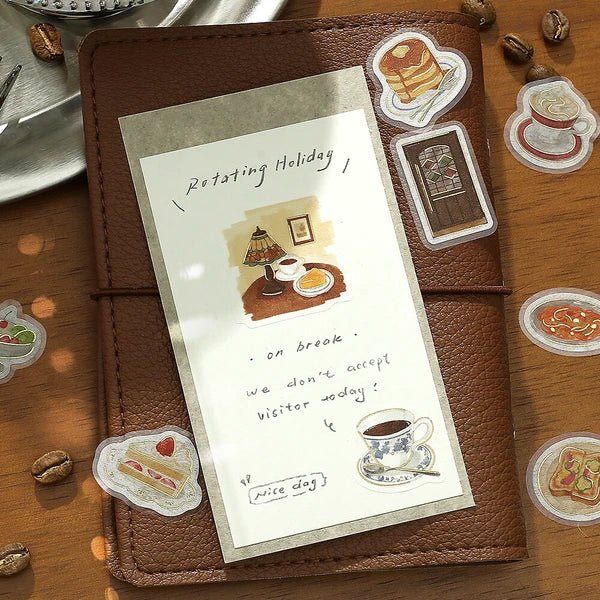 BGM Foil Stamping "Today's Cafe" Stickers / BGM