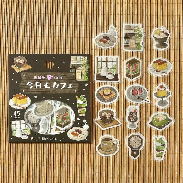 BGM Foil Stamping "Today's Cafe" Stickers / BGM