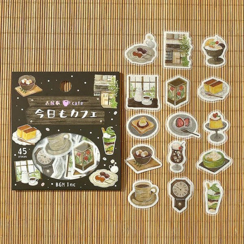 BGM Foil Stamping "Today's Cafe" Stickers / BGM