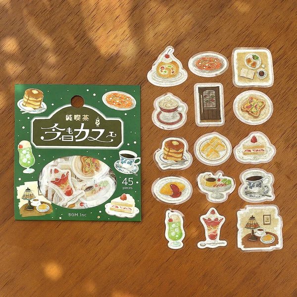 BGM Foil Stamping "Today's Cafe" Stickers / BGM