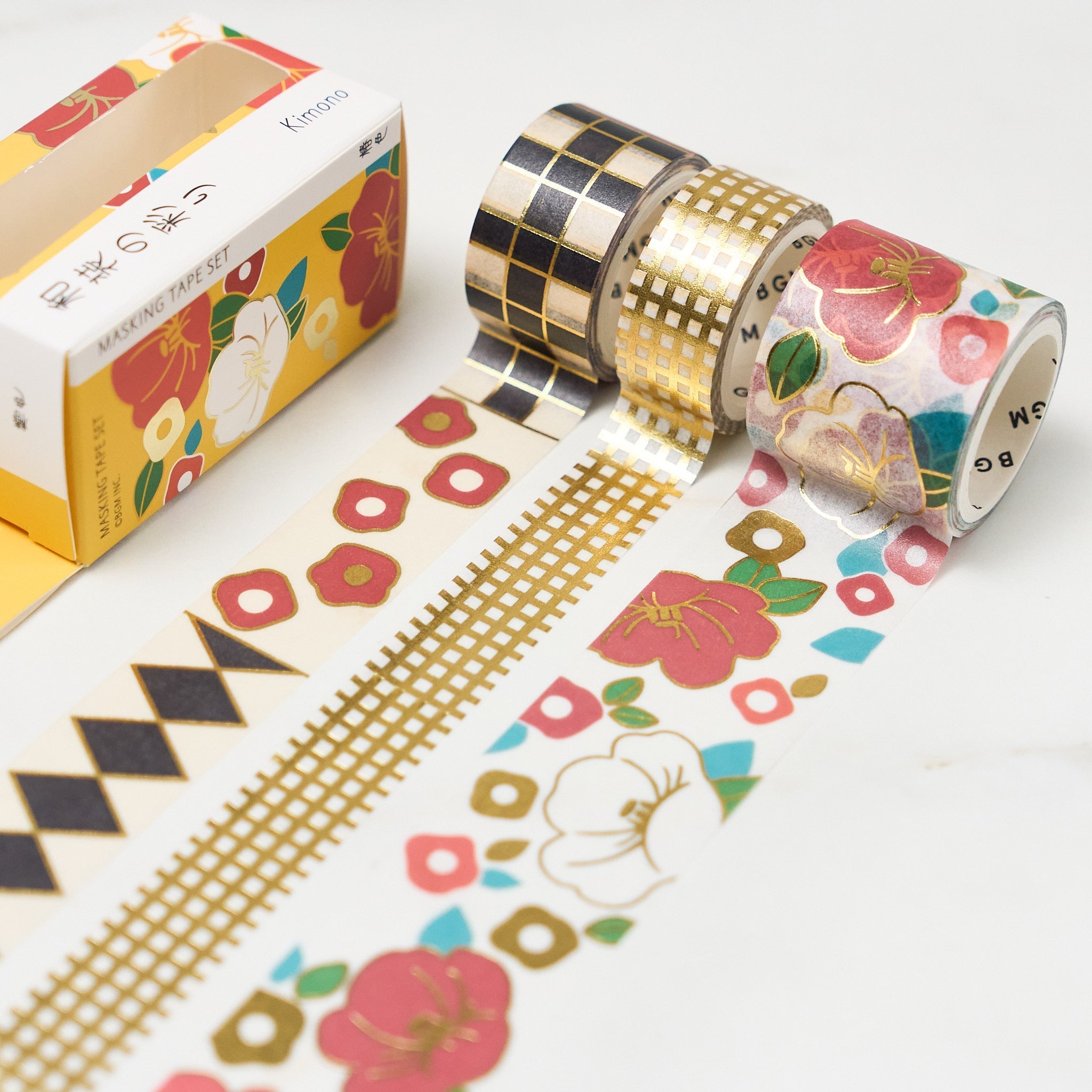 BGM Kimono Pattern Series Foil Masking Tape Set / BGM