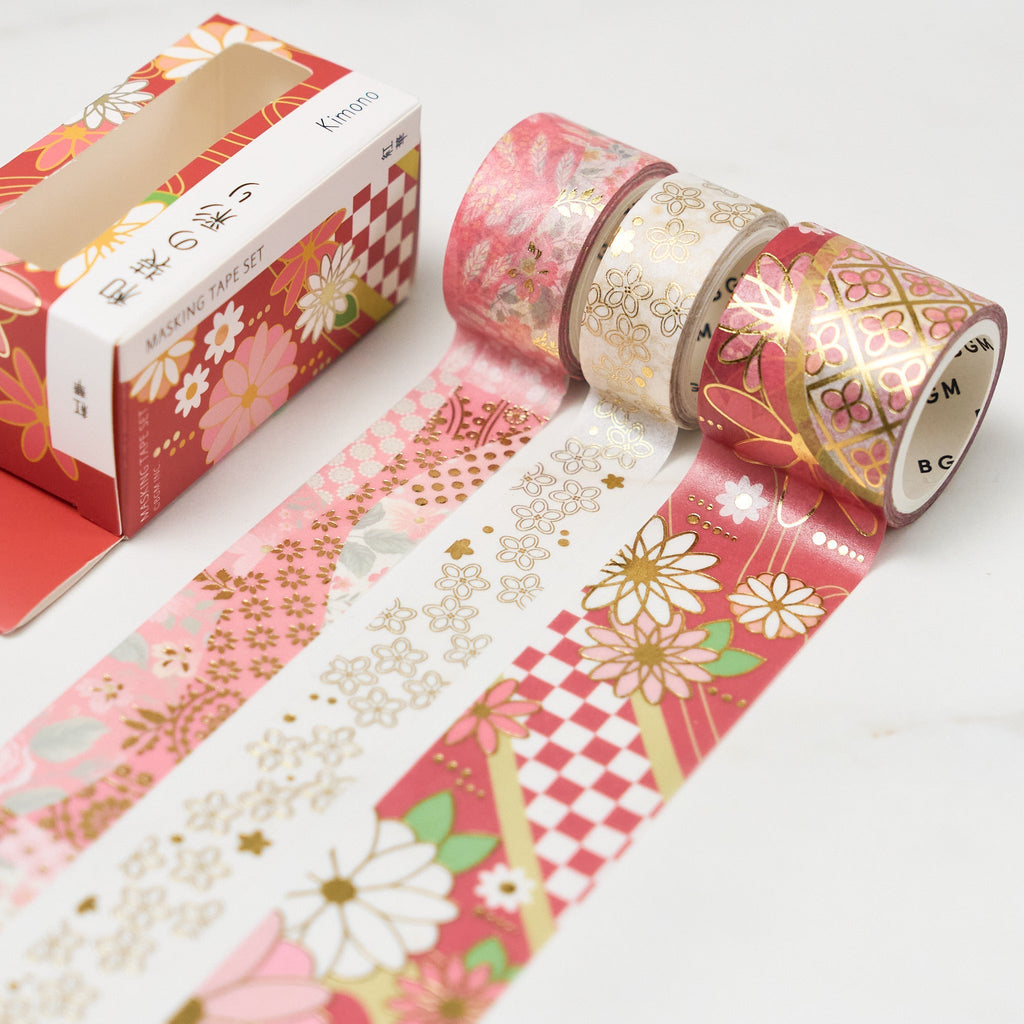 BGM Kimono Pattern Series Foil Masking Tape Set / BGM