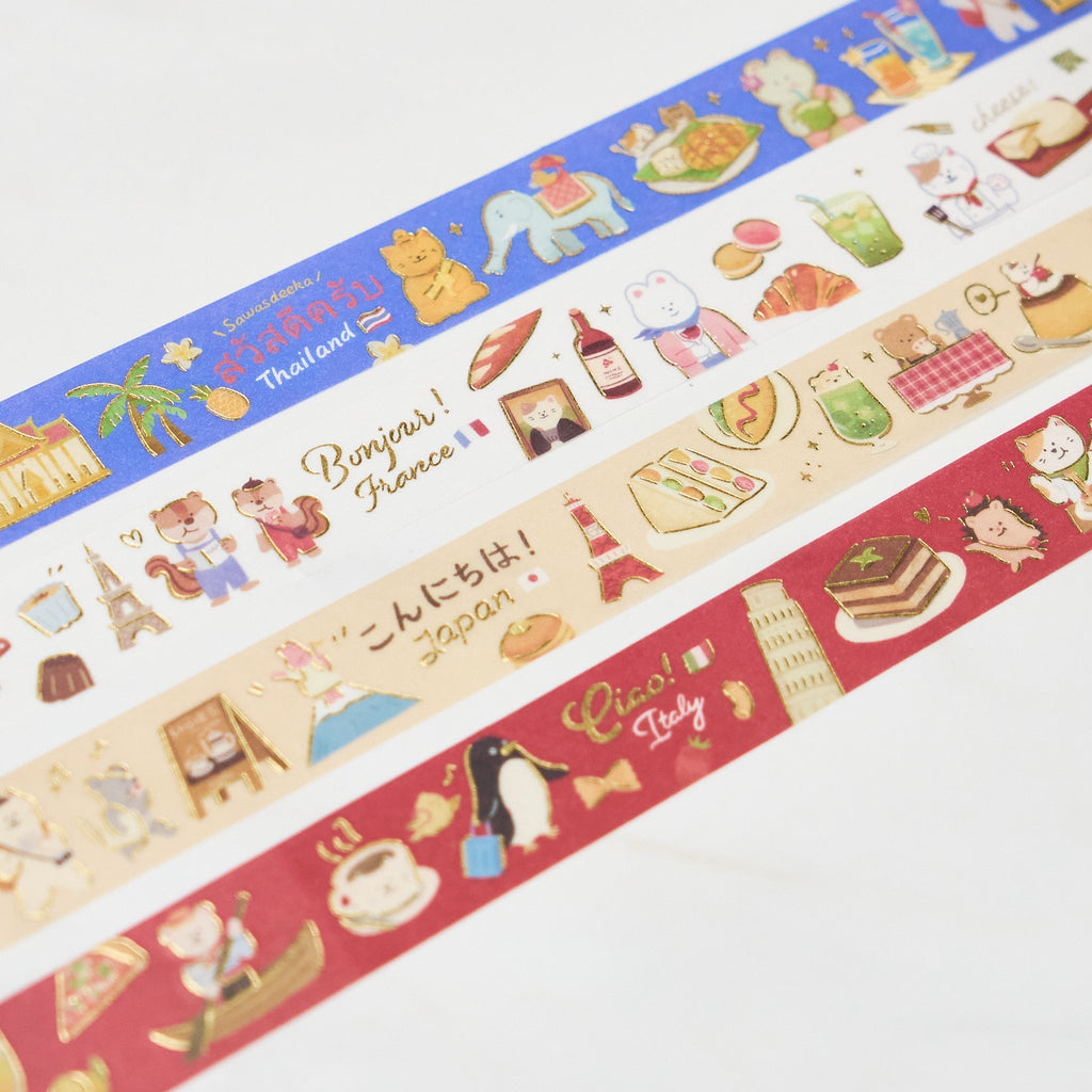 BGM World Cafe Travelogue Series Foil Masking Tape / BGM