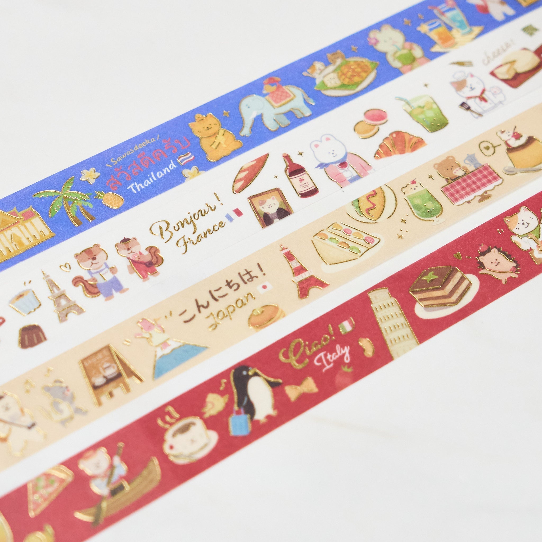 BGM World Cafe Travelogue Series Foil Masking Tape / BGM