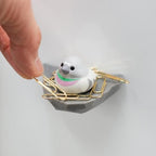 Bird Nest Magnetic Paper Clip Holder / biite