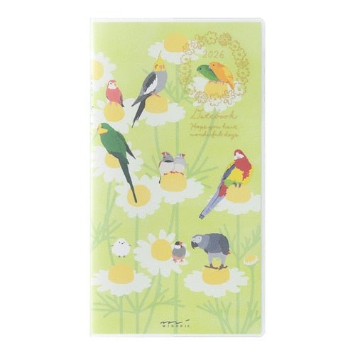 Birds and Seasonal Plants Pocket Diary 2026 / MIDORI