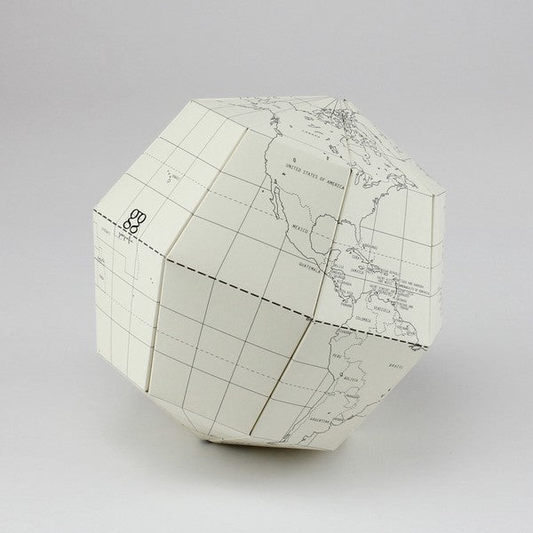 Blank Paper Globe Assembling Kit / Marumo Printing