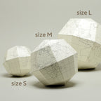 Blank Paper Globe Assembling Kit / Marumo Printing