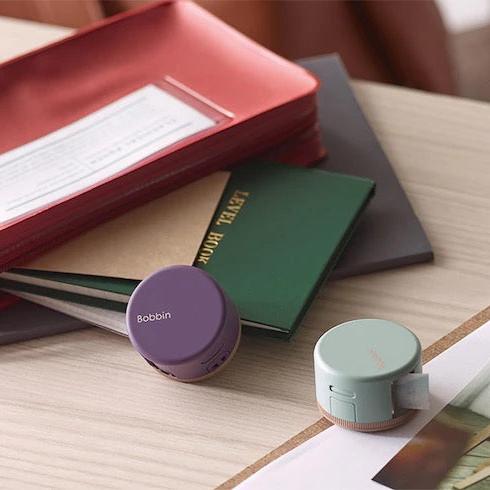 Bobbin Masking Tape Case with Cutter / KOKUYO