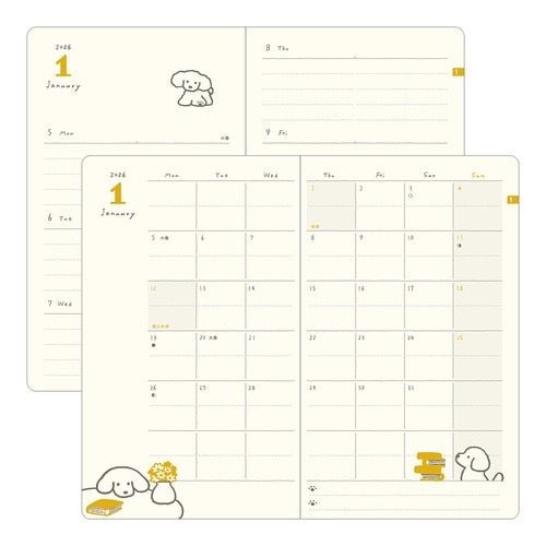 Book Style Diary Planners 2026 / MIDORI