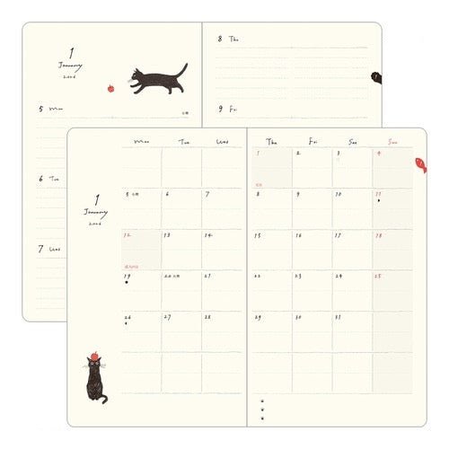 Book Style Diary Planners 2026 / MIDORI