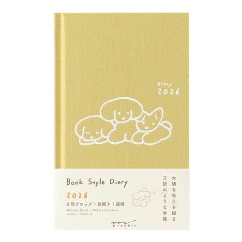 Book Style Diary Planners 2026 / MIDORI