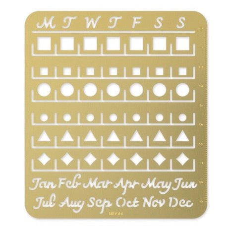 Brass Calendar Template / MIDORI