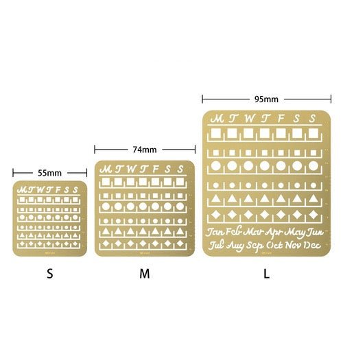 Brass Calendar Template / MIDORI