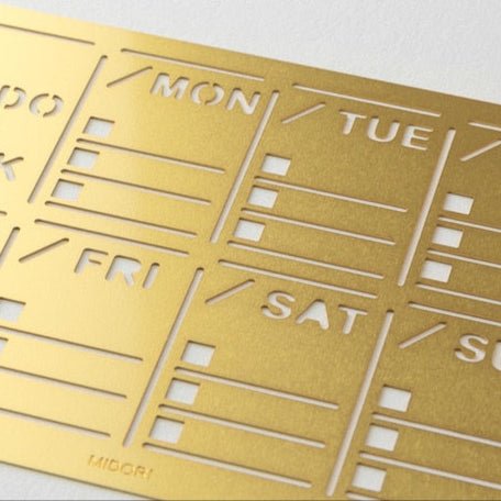 Brass Diary Template / MIDORI