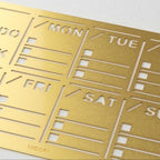 Brass Diary Template / MIDORI