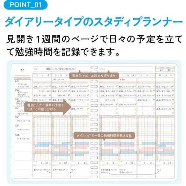 Campus Yearly Study Planner A5 / KOKUYO