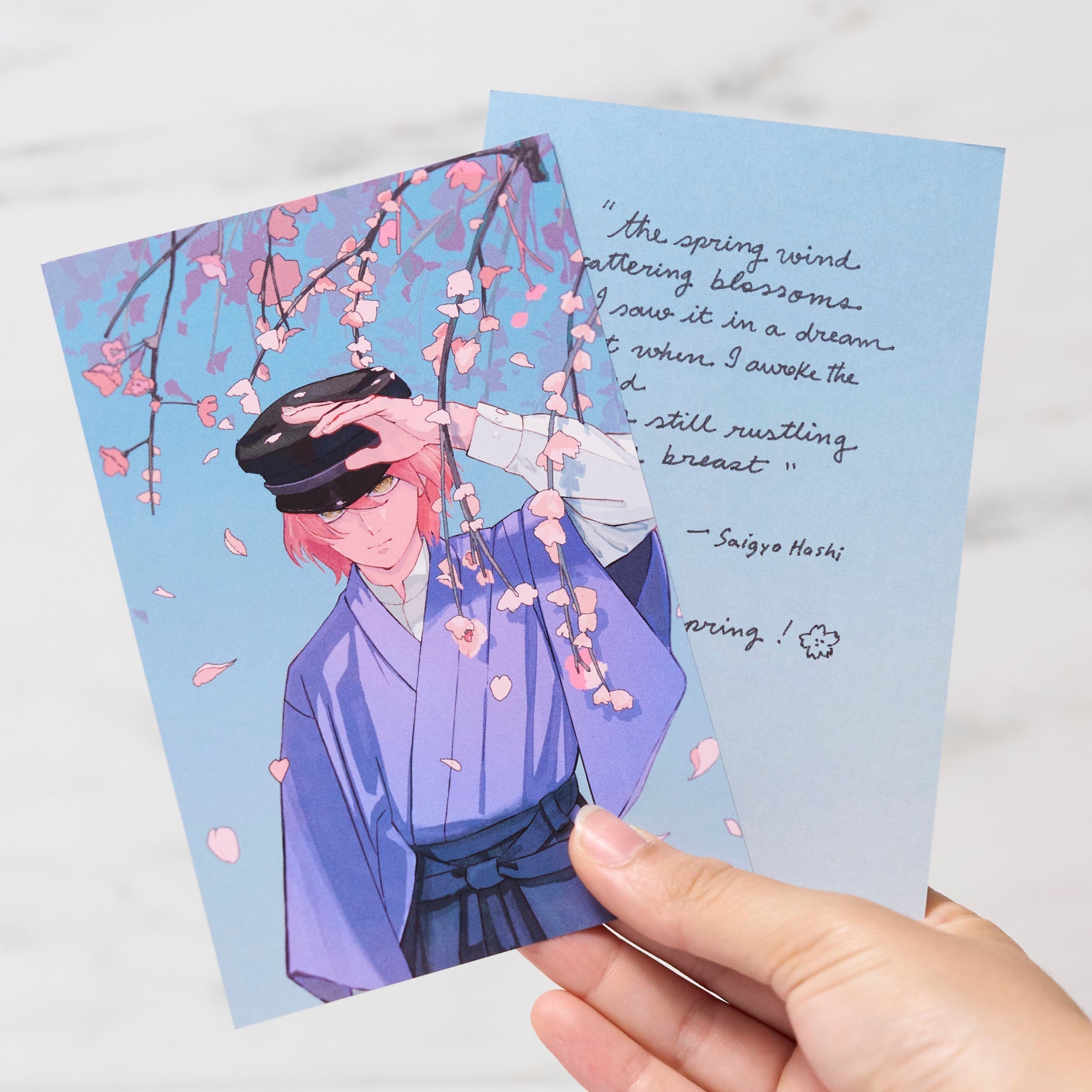 "Cherry Blossom Memories" Postcard by Nitnglll / Bungu