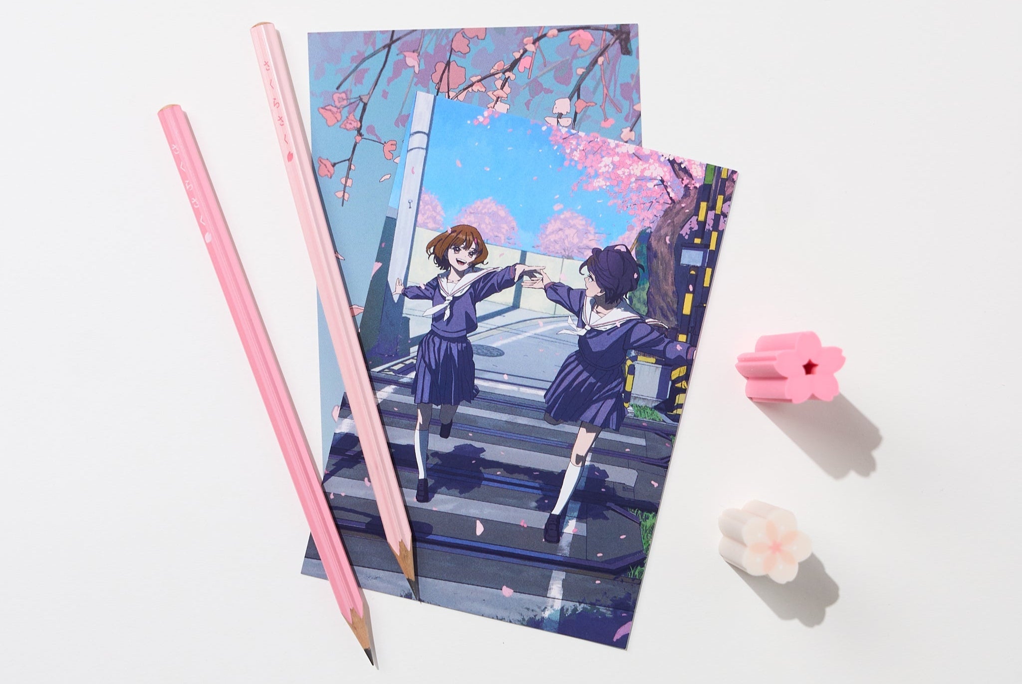 Cherry Blossom Sakura Saku Wooden Pencils / Sun-Star