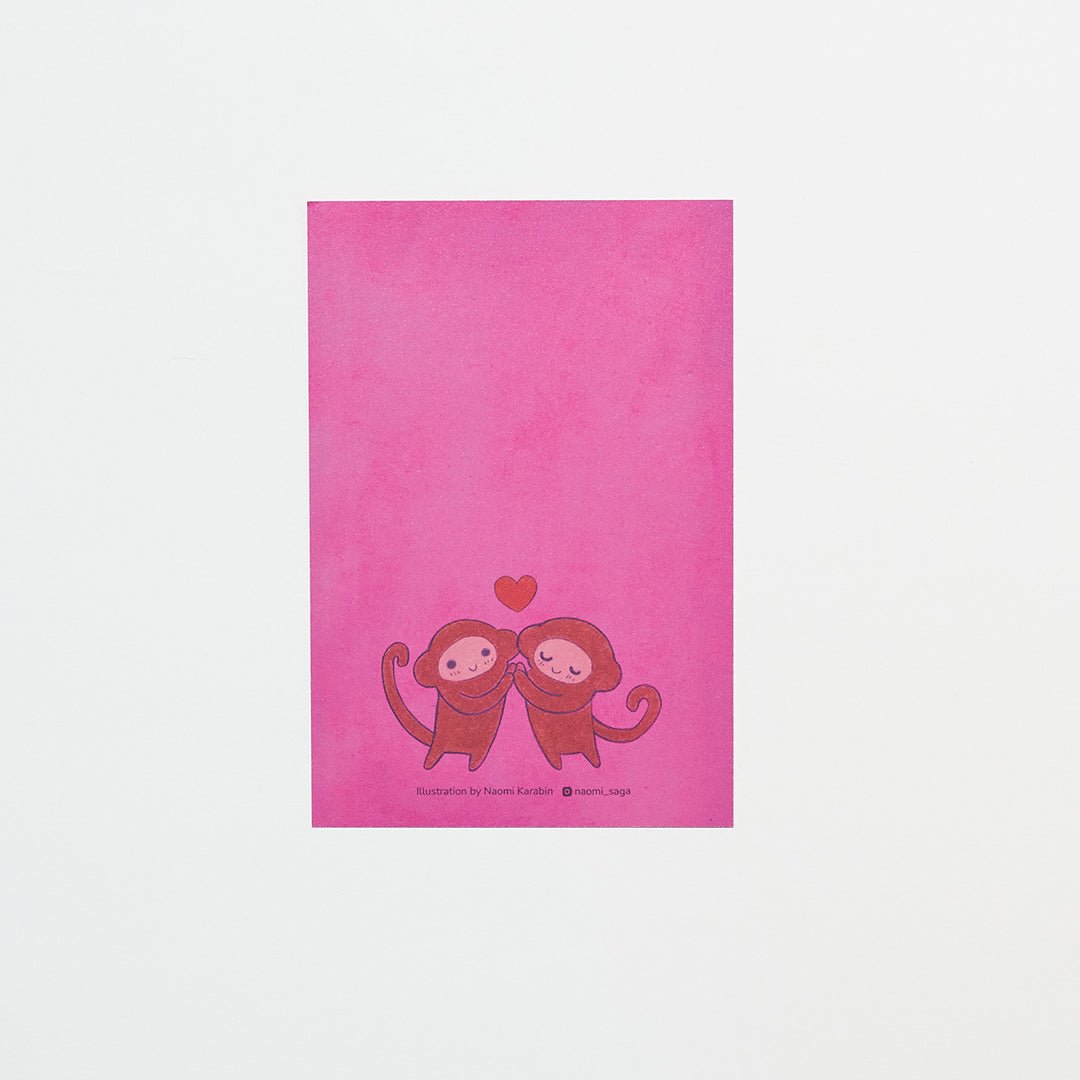 "Chocolate Factory of My Heart" Washi Postcard by Naomi Karabin / Bungu