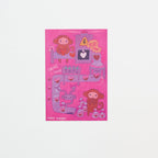 "Chocolate Factory of My Heart" Washi Postcard by Naomi Karabin / Bungu