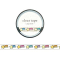 MIND WAVE 7mm clear tape roll in the stars design with a printed tape strip