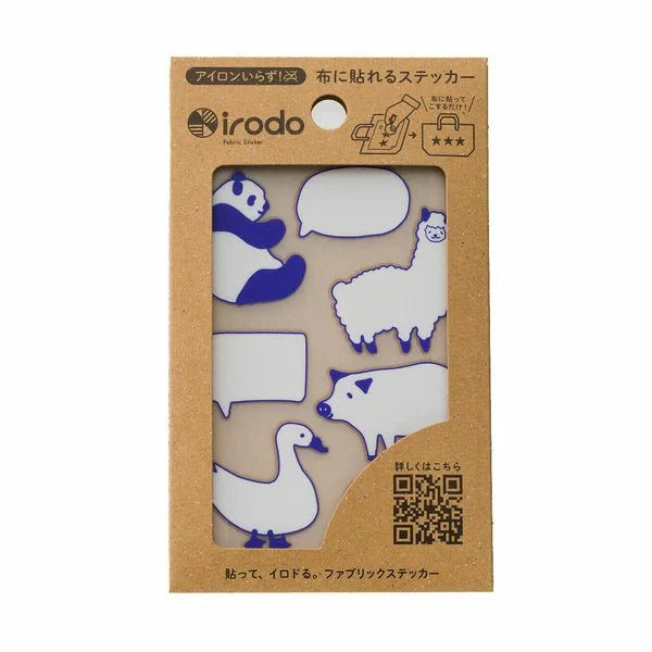 Fabric Sticker Set Animal Speech Bubble / irodo