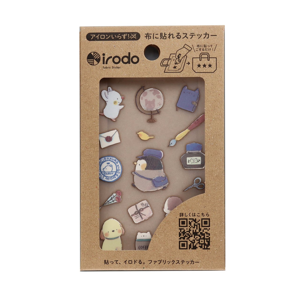 Fabric Sticker Set Cute Animals / irodo