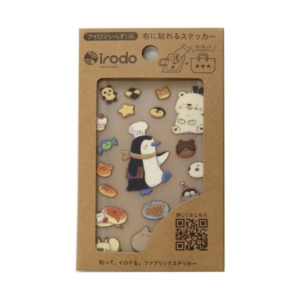 Fabric Sticker Set Cute Animals / irodo