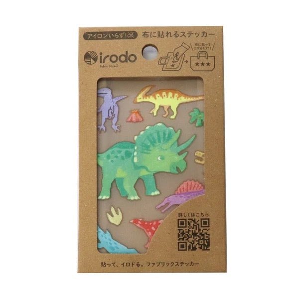Fabric Sticker Set Dinosaurs / irodo