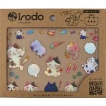 Fabric Sticker Set Iro Cat / irodo