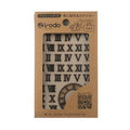 Fabric Sticker Set Roman Numerals / irodo