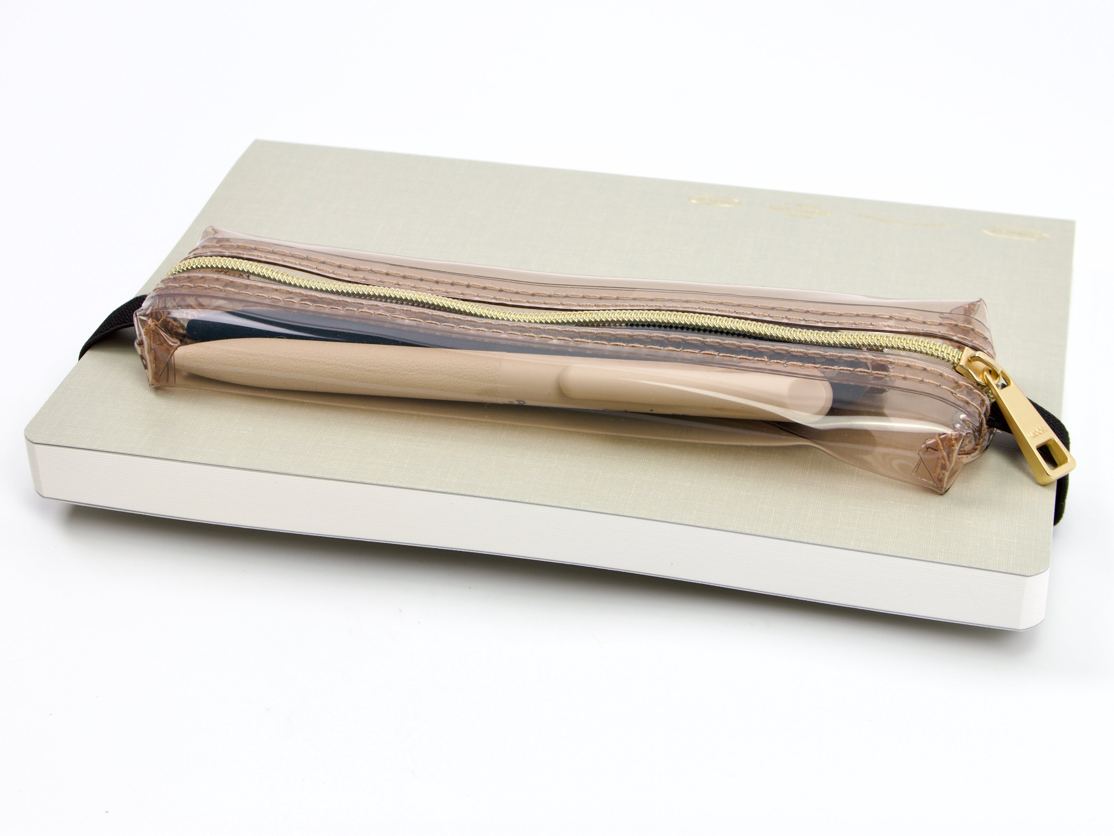 Midori Book Band Pen Case Clear
