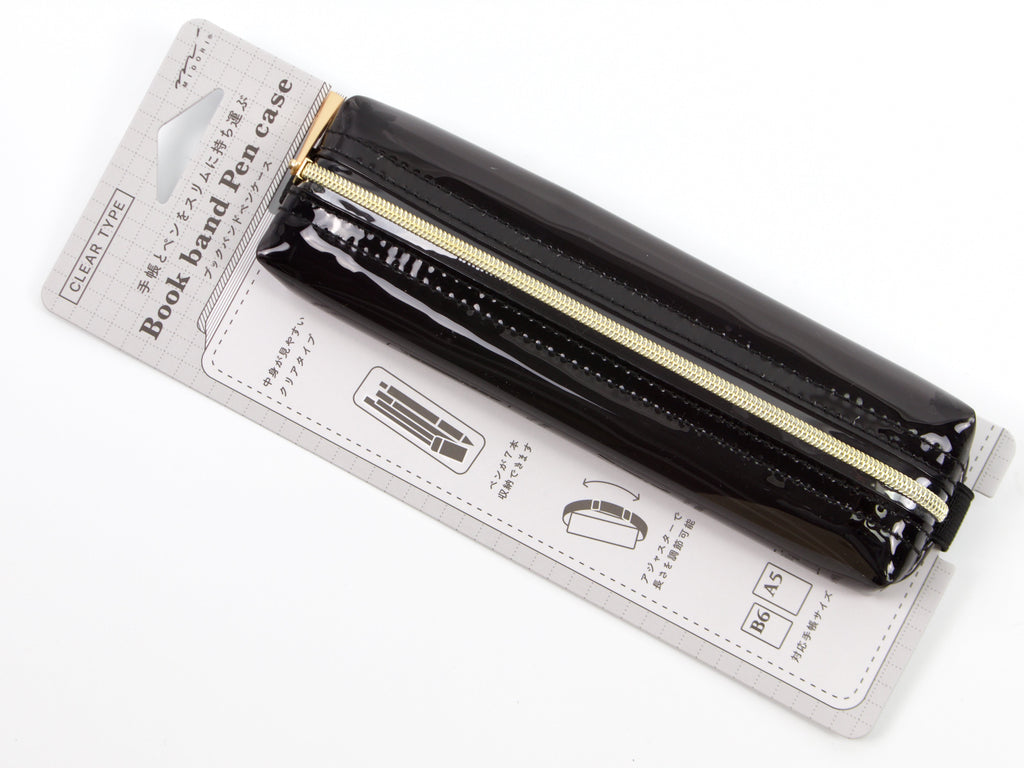 Midori Book Band Pen Case Clear
